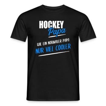 Hockey Papa Geschenk Vater Spruch - Männer T-Shirt - Schwarz - Vorne - AI Model Male 178 light (178cm)
