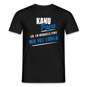 Kanu Papa Geschenk Vater Spruch - Männer T-Shirt - Schwarz - Vorne - AI Model Male 178 light (178cm)
