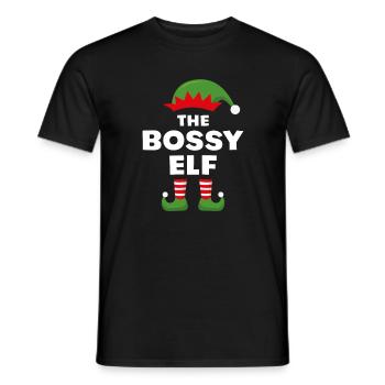 Der herrische Elf - Männer T-Shirt - Schwarz - Vorne - AI Model Male 178 light (178cm)