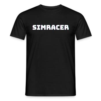 Pour tous les fans de Simracing - T-shirt homme - noir - Devant - AI Model Male 178 light (178cm)