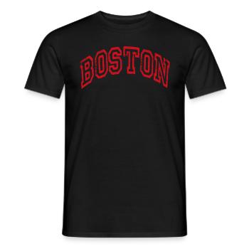 Boston - T-shirt homme - noir - Devant - AI Model Male 178 light (178cm)