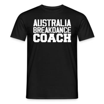 Australia Breakdance Coach - T-shirt homme - noir - Devant - AI Model Male 178 light (178cm)