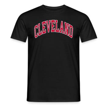 Cleveland - Men's T-Shirt - black - Front - AI Model Male 178 light (178cm)