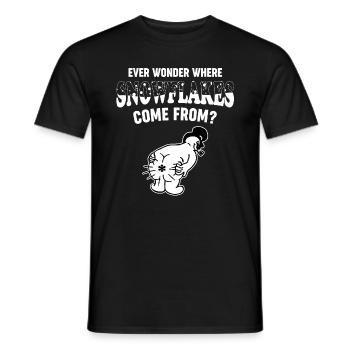 Weihnachten Schneemann Humor Geschenk - Männer T-Shirt - Schwarz - Vorne - AI Model Male 178 light (178cm)