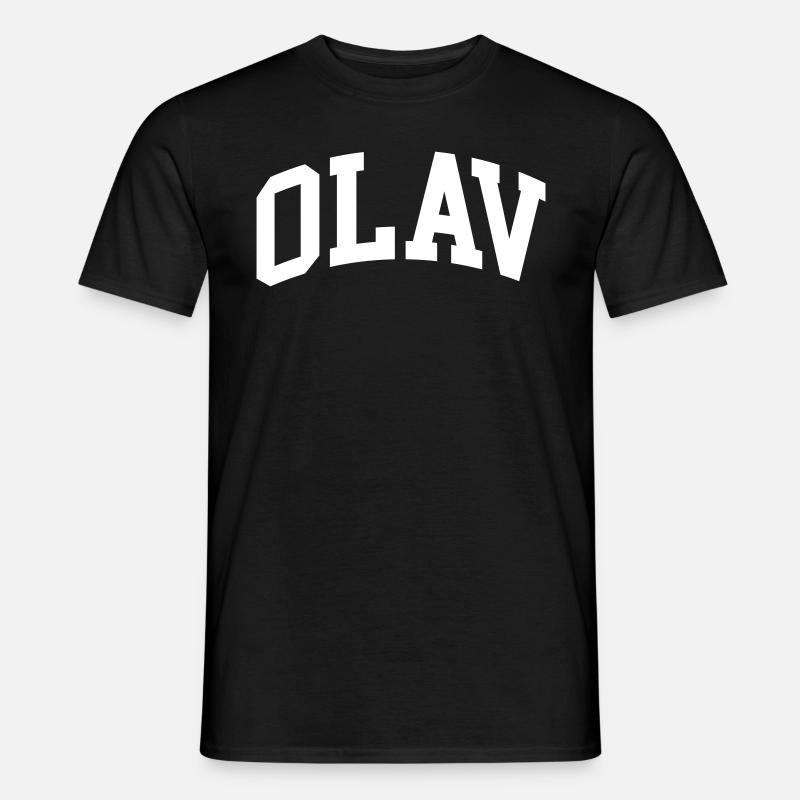 Olav - Männer T-Shirt - Schwarz