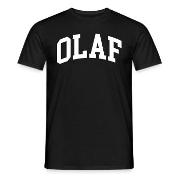 Olaf - Männer T-Shirt - Schwarz - Vorne - AI Model Male 178 light (178cm)