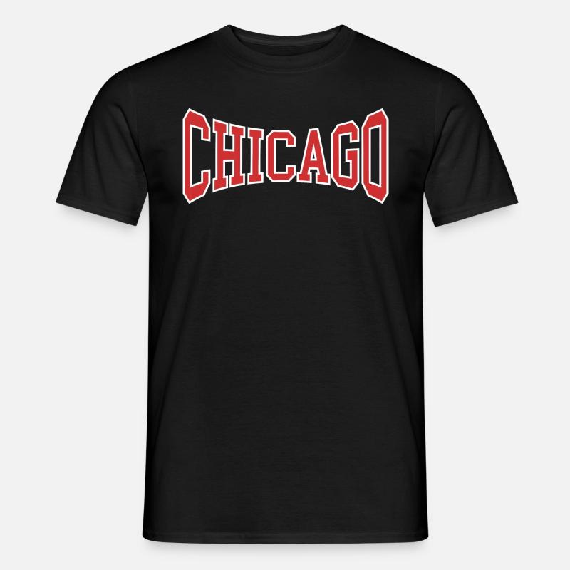 Chicago - Männer T-Shirt - Schwarz