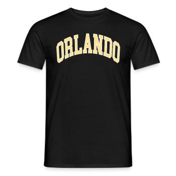 Orlando - Men's T-Shirt - black - Front - AI Model Male 178 light (178cm)