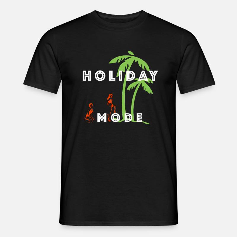 Urlaub - Männer T-Shirt - Schwarz