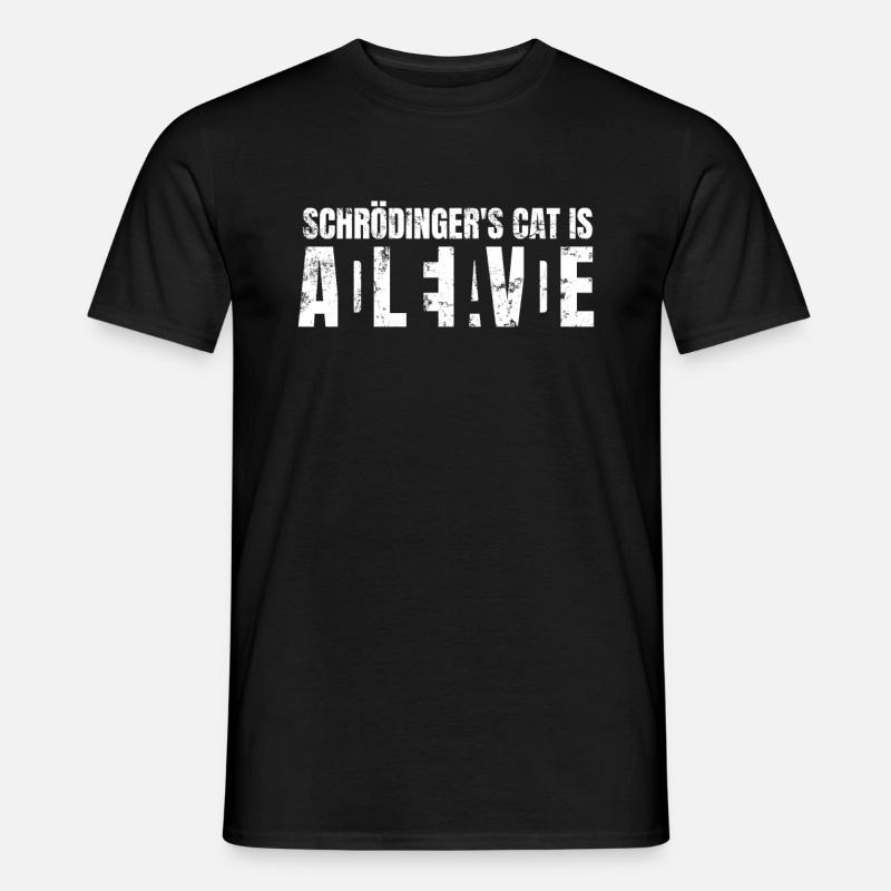 Schrödingers Katze - Männer T-Shirt - Schwarz