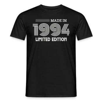 1994 Geburtstagsgeschenkidee 1994 - Männer T-Shirt - Schwarz - Vorne - AI Model Male 178 light (178cm)