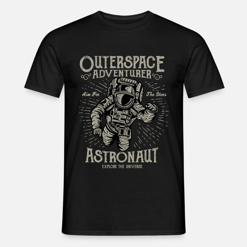 Astronaut, Aventures de l’espace, Aventure d’Outerspace - T-shirt homme - noir