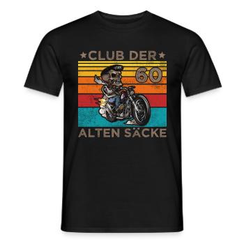 CLUB DER ALTEN SÄCKE - 60 Jahre Geburtstag - Männer T-Shirt - Schwarz - Vorne - AI Model Male 178 light (178cm)