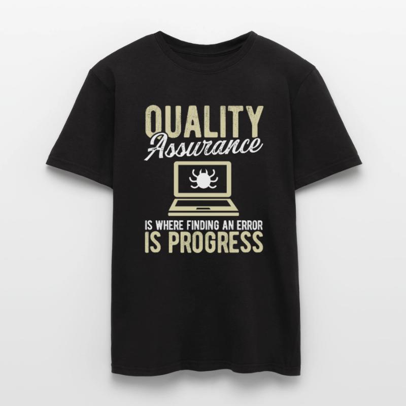 Quality Assurance Code Testing QA Engineering Test Männer T-Shirt