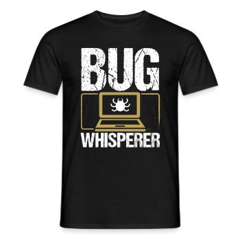 Assurance qualité des bogues du testeur de code d’ingénierie QA - T-shirt homme - noir - Devant - AI Model Male 178 light (178cm)
