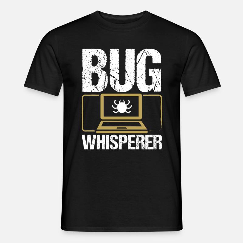 QA Engineering Code Tester Bug Quality Assurance - Men’s T-shirt - black
