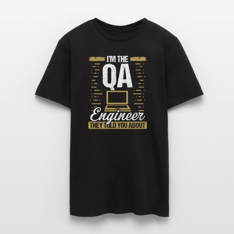 QA Engineering Code Quality Assurance Software Männer T-Shirt