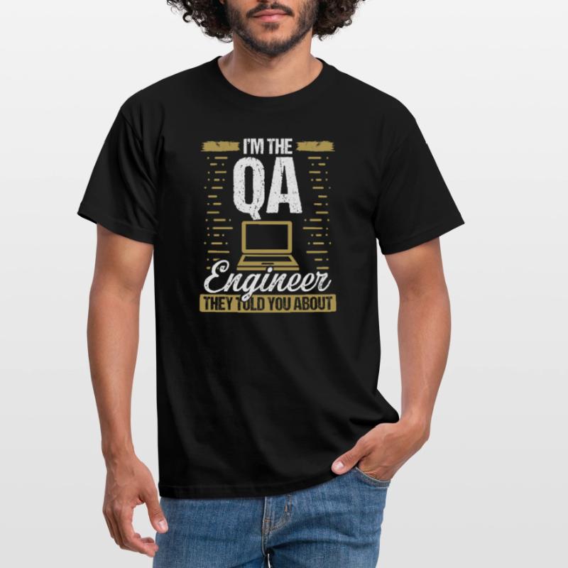 QA Engineering Code Quality Assurance Software Männer T-Shirt
