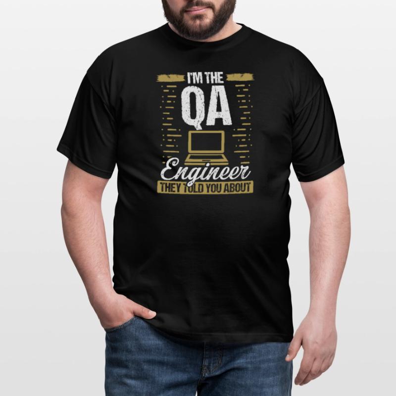 QA Engineering Code Quality Assurance Software Männer T-Shirt