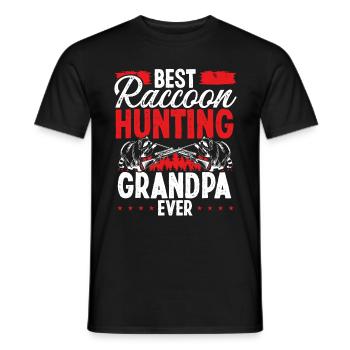 Best Raccoon Hunting Grandpa Raccoon Slayer - Männer T-Shirt - Schwarz - Vorne - AI Model Male 178 light (178cm)