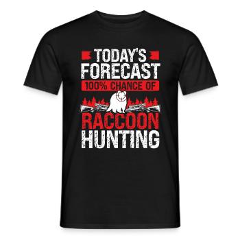 Raccoon Slayer Todays Raccoon Removal Technician - Männer T-Shirt - Schwarz - Vorne - AI Model Male 178 light (178cm)