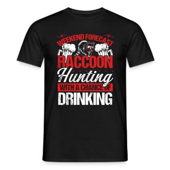 Raccoon Slayer Drinking Team Raccoon Removal - Männer T-Shirt - Schwarz - Vorne - AI Model Male 178 light (178cm)