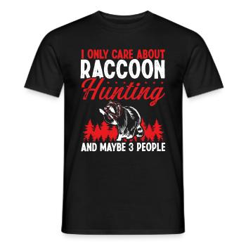 Raccoon Removal Technician care about Raccoon - Männer T-Shirt - Schwarz - Vorne - AI Model Male 178 light (178cm)