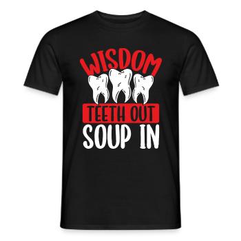 Wisdom Tooth Out Funny Wisdom Teeth Removal - Men's T-Shirt - black - Front - AI Model Male 178 light (178cm)