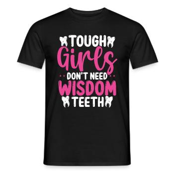 Girls Wisdom Tooth Surgery Funny Removal Survivor - Männer T-Shirt - Schwarz - Vorne - AI Model Male 178 light (178cm)