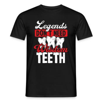 Funny Wisdom Teeth Removal Wisdom Tooth Surgery - Men's T-Shirt - black - Front - AI Model Male 178 light (178cm)