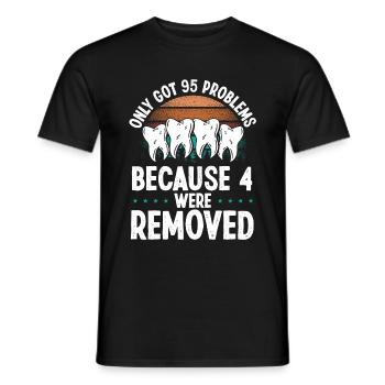 Wisdom Teeth Removal Humor Vintage Tooth Surgery - Men's T-Shirt - black - Front - AI Model Male 178 light (178cm)