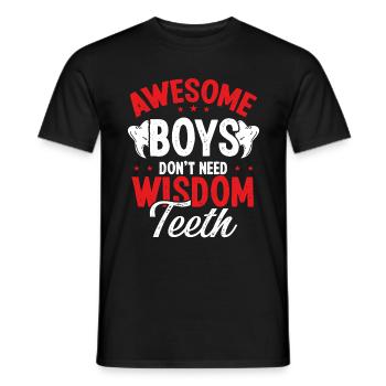 Boys Wisdom Tooth Surgery Funny Removal Survivor - Männer T-Shirt - Schwarz - Vorne - AI Model Male 178 light (178cm)