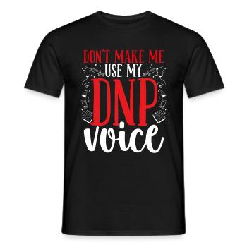 DNP Doctor DNP Voice DNP Nursing Graduation - Men's T-Shirt - black - Front - AI Model Male 178 light (178cm)