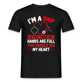 DNP Nurse DNP Graduation Doctor DNP Degree - Men's T-Shirt - black - Front - AI Model Male 178 light (178cm)