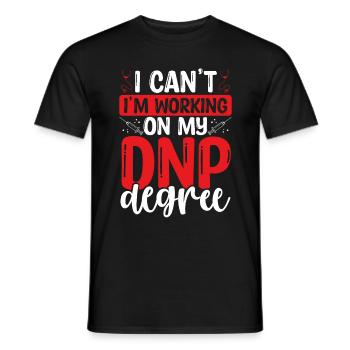 DNP Docteur Je ne peux pas Je travaille sur mon DNP DegreeDNP D - T-shirt homme - noir - Devant - AI Model Male 178 light (178cm)