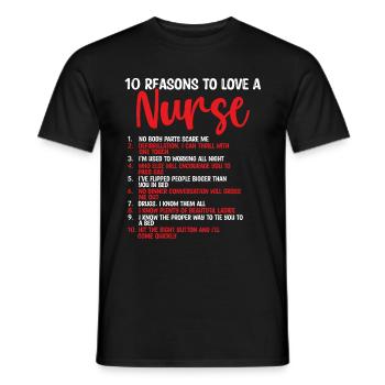 Emergency Room Nurse Cardiac Nurse CNA - Men's T-Shirt - black - Front - AI Model Male 178 light (178cm)