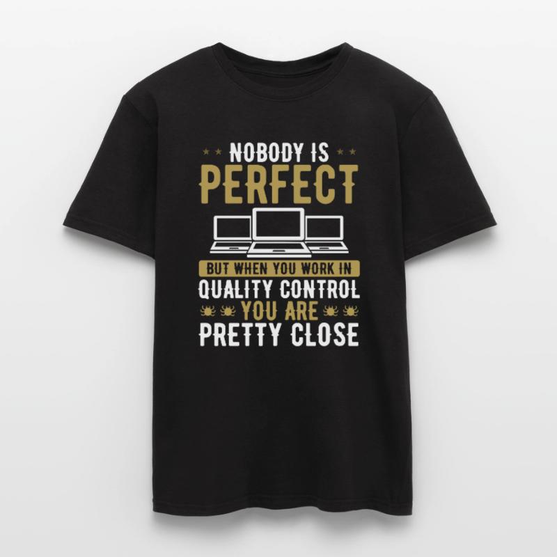 QA Engineering Testing Code Test Quality Assurance Männer T-Shirt