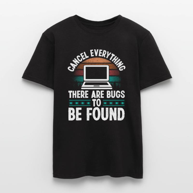 Quality Assurance Vintage Bugs Code Testing QA Männer T-Shirt
