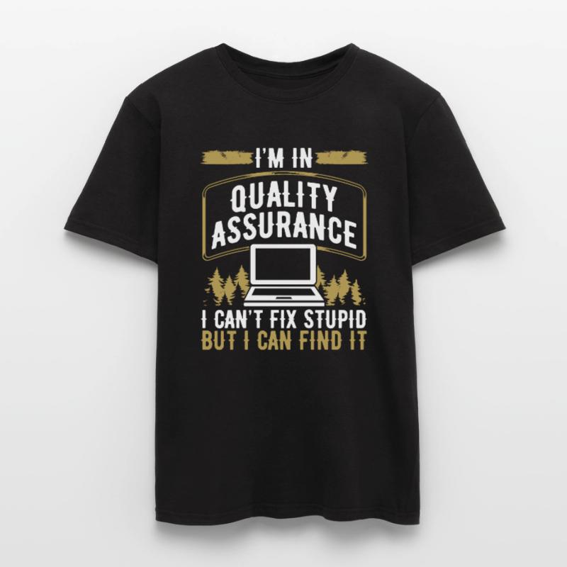 Quality Assurance Testing QA Engineering Code Test Männer T-Shirt