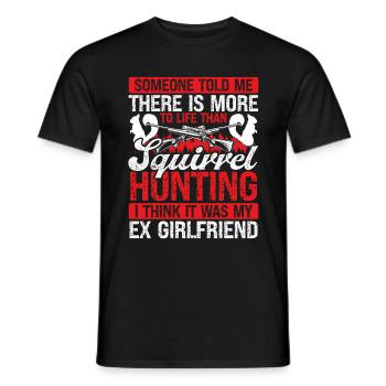 Squirrel Hunter Ex Girlfriend Technicien de déménagement - T-shirt homme - noir - Devant - AI Model Male 178 light (178cm)
