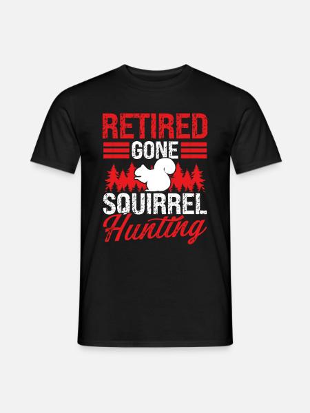Squirrel Removal Retirement Squirrel Hunter - Männer T-Shirt - Schwarz