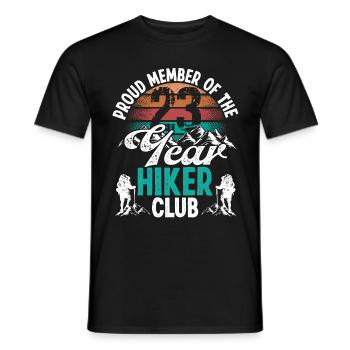 23 Year Old Hiker Mountains Hiking Birthday 23 - Männer T-Shirt - Schwarz - Vorne - AI Model Male 178 light (178cm)