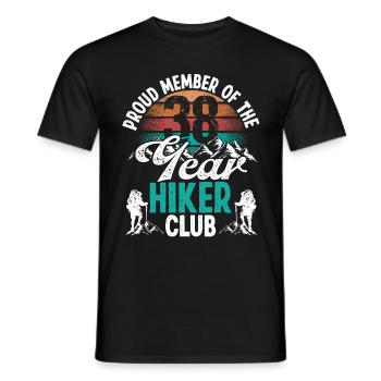 38 Year Old Hiker Mountains Hiking Birthday 38 - Männer T-Shirt - Schwarz - Vorne - AI Model Male 178 light (178cm)
