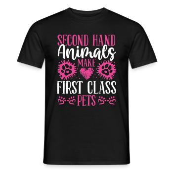 Foster Animal Care Shelter Animals Animal Rescuer - Men's T-Shirt - black - Front - AI Model Male 178 light (178cm)
