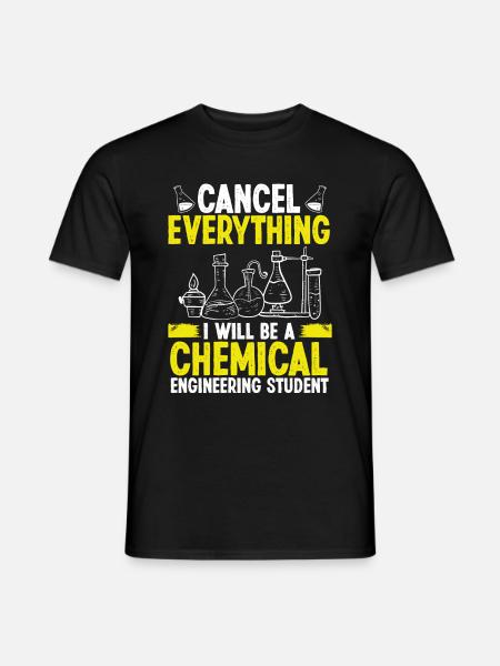Chemical Engineering School Engineer Student - Männer T-Shirt - Schwarz
