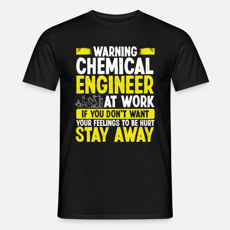 Funny Chemical Engineer Engineering - Men's T-shirt - black