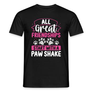 Dog Mom Dog Lover Funny Dog Owner Cute - Männer T-Shirt - Schwarz - Vorne - AI Model Male 178 light (178cm)