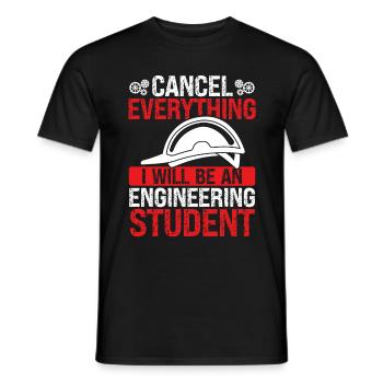 Funny Engineering Student Engineering School - Männer T-Shirt - Schwarz - Vorne - AI Model Male 178 light (178cm)
