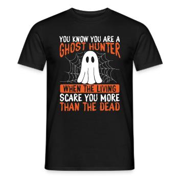 Ghost Hunter Camera Drôle Ghost Hunting Essentials - T-shirt homme - noir - Devant - AI Model Male 178 light (178cm)