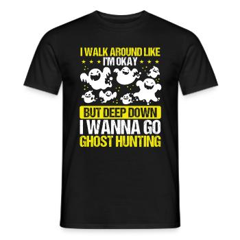 Halloween Ghost Hunting Camerca Ghost Hunter Kit - T-shirt homme - noir - Devant - AI Model Male 178 light (178cm)